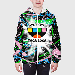 Куртка с капюшоном мужская Toca Boca: Весельчак, цвет: 3D-белый — фото 2