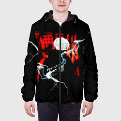 Куртка с капюшоном мужская Аниме Канеки Кен Токийский Гуль Tokyo Ghoul, цвет: 3D-черный — фото 2