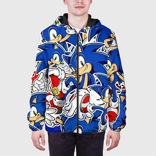Мужская куртка SONIC ПАТТЕРН СОНИК / 3D-Черный – фото 3