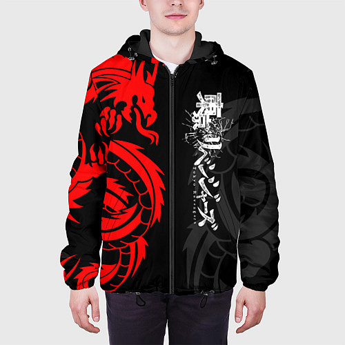 Мужская куртка Токийские Мстители: Красный дракон / 3D-Черный – фото 3