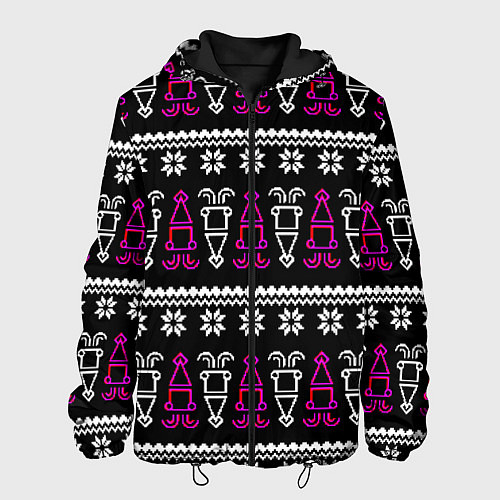 Мужская куртка Праздник кальмара / 3D-Черный – фото 1