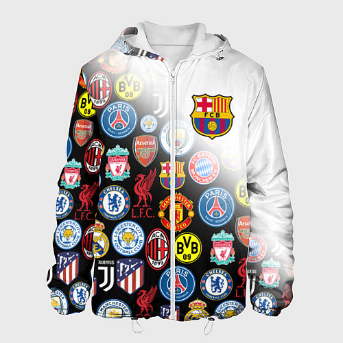 Мужская куртка FC BARCELONA LOGOBOMBING / 3D-Белый – фото 1