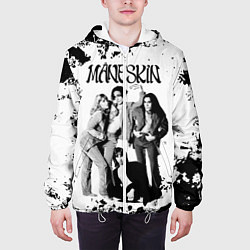 Куртка с капюшоном мужская Maneskin Монэскин, рок - группа, цвет: 3D-белый — фото 2