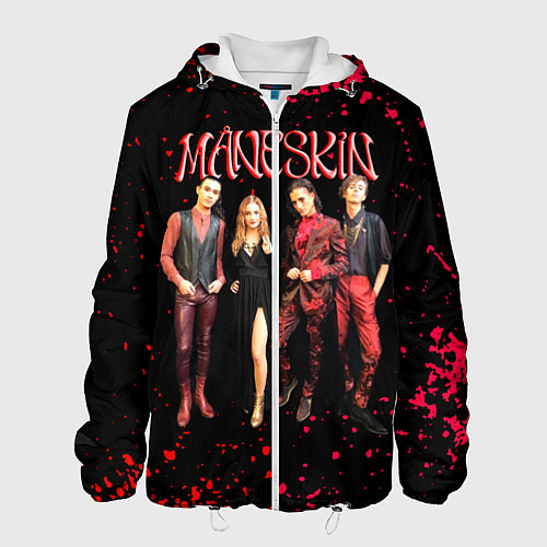 Мужская куртка Maneskin Лунный свет, рок - группа / 3D-Белый – фото 1