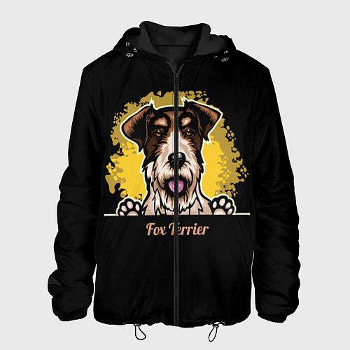 Мужская куртка Фокстерьер Fox terrier / 3D-Черный – фото 1