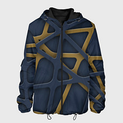 Куртка с капюшоном мужская 3Д абстракция KVIks, цвет: 3D-черный
