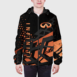 Куртка с капюшоном мужская Infiniti Инфинити, цвет: 3D-черный — фото 2
