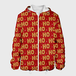Куртка с капюшоном мужская HO-HO-HO, цвет: 3D-белый
