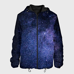 Куртка с капюшоном мужская Night sky, цвет: 3D-черный