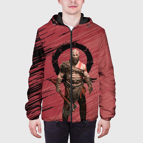 Мужская куртка Кратос God of War / 3D-Черный – фото 3