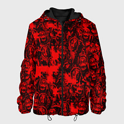 Куртка с капюшоном мужская LA CASA DE PAPEL RED CODE PATTERN, цвет: 3D-черный