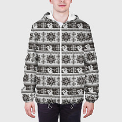 Куртка с капюшоном мужская Squirrel Pattern, цвет: 3D-белый — фото 2