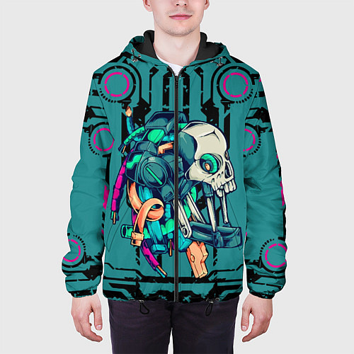 Мужская куртка Cyberpunk 2077! / 3D-Черный – фото 3