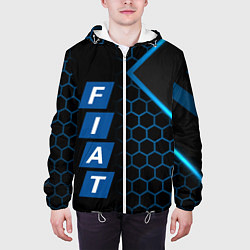 Куртка с капюшоном мужская FIAT BLUE SPORT ФИАТ СПОРТ, цвет: 3D-белый — фото 2