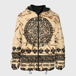 Куртка с капюшоном мужская AztecsАцтеки, цвет: 3D-черный