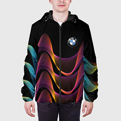 Куртка с капюшоном мужская BMW world exhibition 2021, цвет: 3D-черный — фото 2