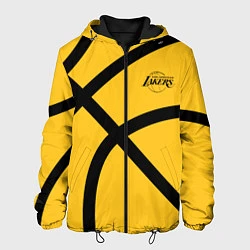 Куртка с капюшоном мужская Лос Анджелес Лейкерс, Los Angeles Lakers, цвет: 3D-черный