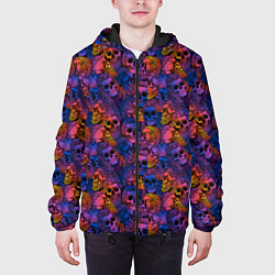 Куртка с капюшоном мужская Мёртвые Стильные Хипстеры, цвет: 3D-черный — фото 2