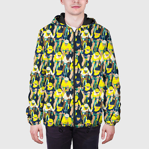 Мужская куртка Велоспорт гонка / 3D-Черный – фото 3