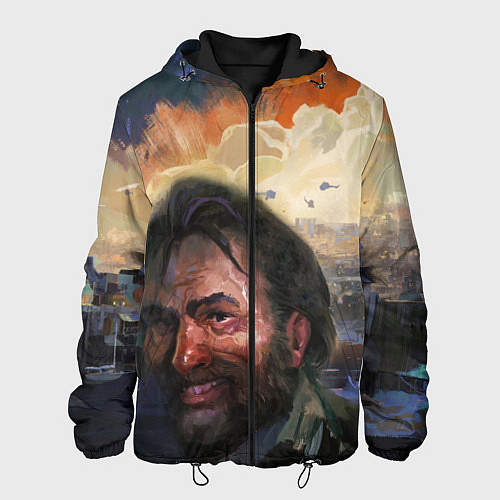 Мужская куртка Disco Elysium Harrier Du Bois / 3D-Черный – фото 1