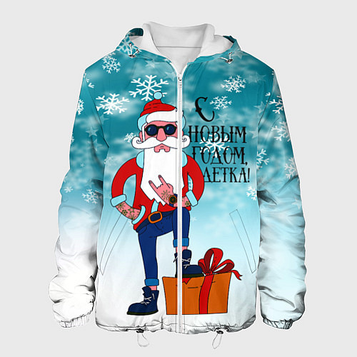 Мужская куртка Hipster Santa 2022 / 3D-Белый – фото 1