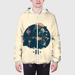 Куртка с капюшоном мужская Кейд-6, цвет: 3D-белый — фото 2