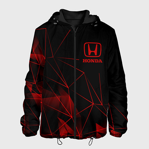 Мужская куртка HONDA, ХОНДА ГЕОМЕТРИЯ ЛИНИИ / 3D-Черный – фото 1