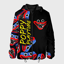 Куртка с капюшоном мужская Poppy Playtime Страх настигнет, цвет: 3D-черный