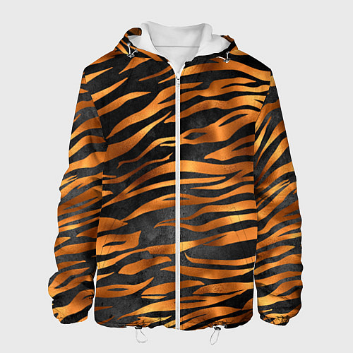 Мужская куртка В шкуре тигра / 3D-Белый – фото 1
