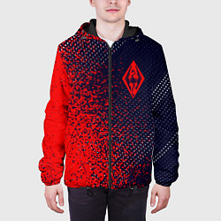 Куртка с капюшоном мужская СКАЙРИМ - Краска, цвет: 3D-черный — фото 2