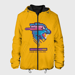 Куртка с капюшоном мужская Mr Beast Pixel Art, цвет: 3D-черный