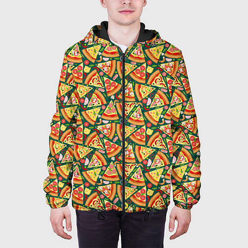 Мужская куртка Pizza Пицца / 3D-Черный – фото 3