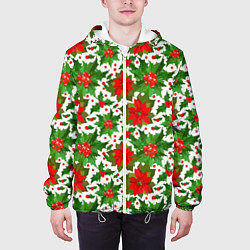 Куртка с капюшоном мужская Christmas 2022, цвет: 3D-белый — фото 2