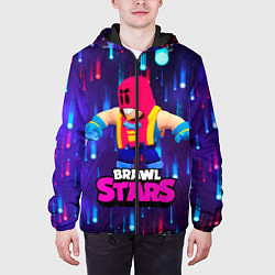 Куртка с капюшоном мужская GROM BRAWL STARS ГРОМ БРАВЛ СТАРС, цвет: 3D-черный — фото 2