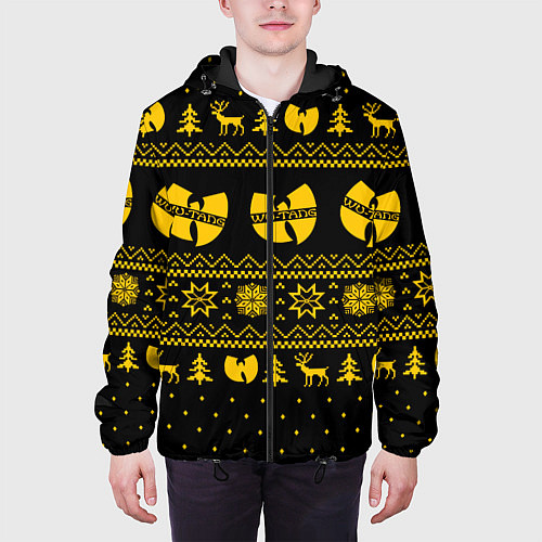 Мужская куртка НОВОГОДНИЙ СВИТЕР WU TANG CLAN / 3D-Черный – фото 3