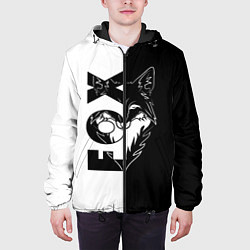 Куртка с капюшоном мужская FOX Лис, цвет: 3D-черный — фото 2