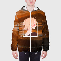 Куртка с капюшоном мужская Альбедо Albedo, Genshin Impact Геншин импакт, цвет: 3D-белый — фото 2