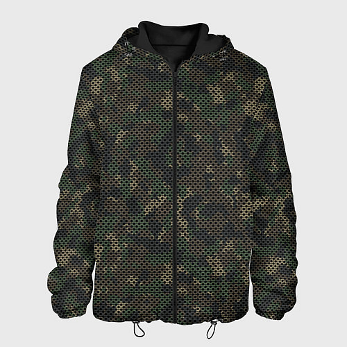Мужская куртка Камуфляж: лесной / 3D-Черный – фото 1