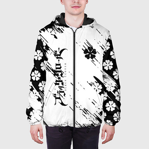 Мужская куртка Чёрный клевер black clover, / 3D-Черный – фото 3
