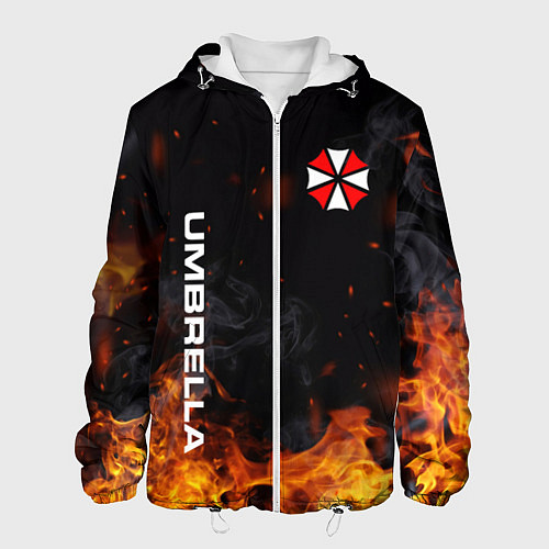 Мужская куртка Umbrella Corporation Огонь / 3D-Белый – фото 1