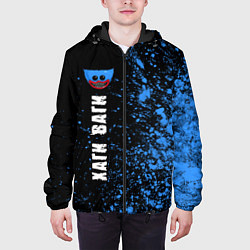 Куртка с капюшоном мужская ХАГИ ВАГИ - Краски Вертикально, цвет: 3D-черный — фото 2