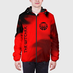Куртка с капюшоном мужская ВЕДЬМАК 3 - Огонь, цвет: 3D-черный — фото 2