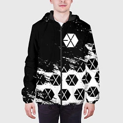 Куртка с капюшоном мужская EXO BAND : эхо, цвет: 3D-черный — фото 2