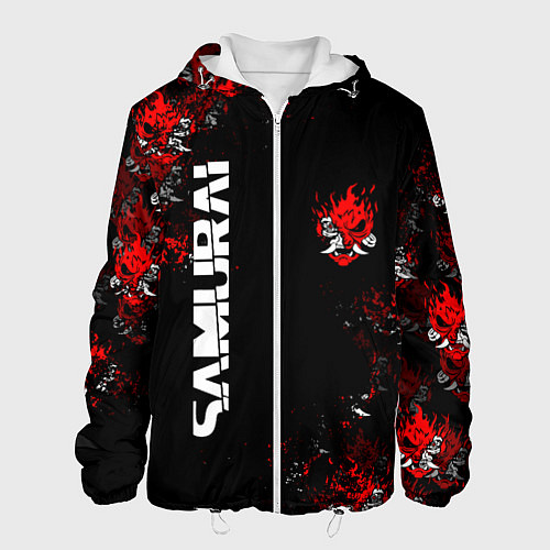 Мужская куртка КИБЕРПАНК 2077 SAMURAI CYBERPUNK 2077 / 3D-Белый – фото 1
