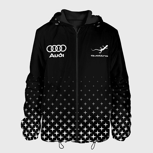 Мужская куртка Audi, Ауди, Звезды / 3D-Черный – фото 1