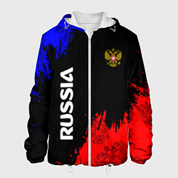 Куртка с капюшоном мужская Russia Патриот, цвет: 3D-белый
