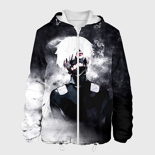 Мужская куртка Токийский Гуль в Дыму Tokyo Ghoul Smoke / 3D-Белый – фото 1