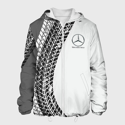 Мужская куртка Mercedes-Benz дрифт / 3D-Белый – фото 1