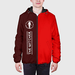 Куртка с капюшоном мужская THE WITCHER Графика По вертикали, цвет: 3D-черный — фото 2