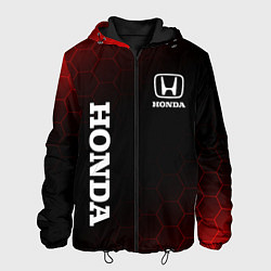 Куртка с капюшоном мужская Honda , Хонда, цвет: 3D-черный
